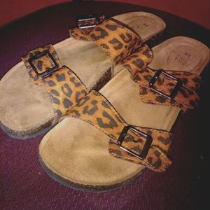 Leopard sandals